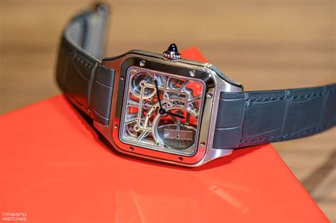 cartier santos skeleton watch replica|cartier santos dumont watches.